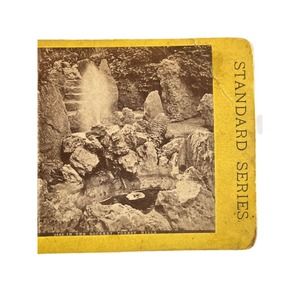 Antique Stereoscope Photo Card American Views 2542 The Rockery Forest Hills